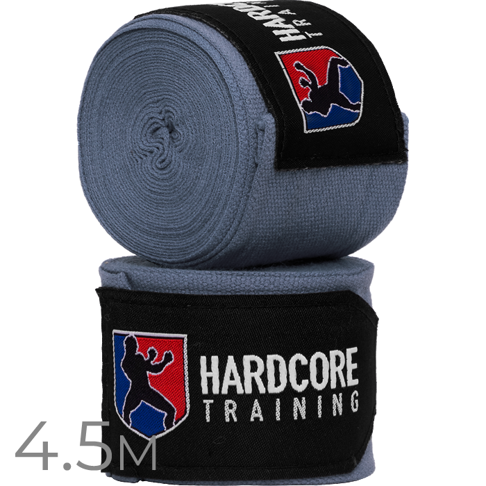 Боксерские бинты Hardcore Training Superior Gray 4.5 м - фото 1