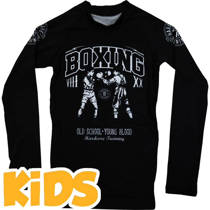 Детский рашгард Hardcore Training Kids Black - фото 2