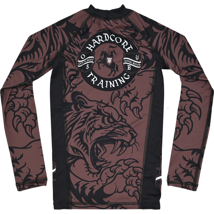 Детский рашгард Hardcore Training Heraldry Brown LS - фото 3