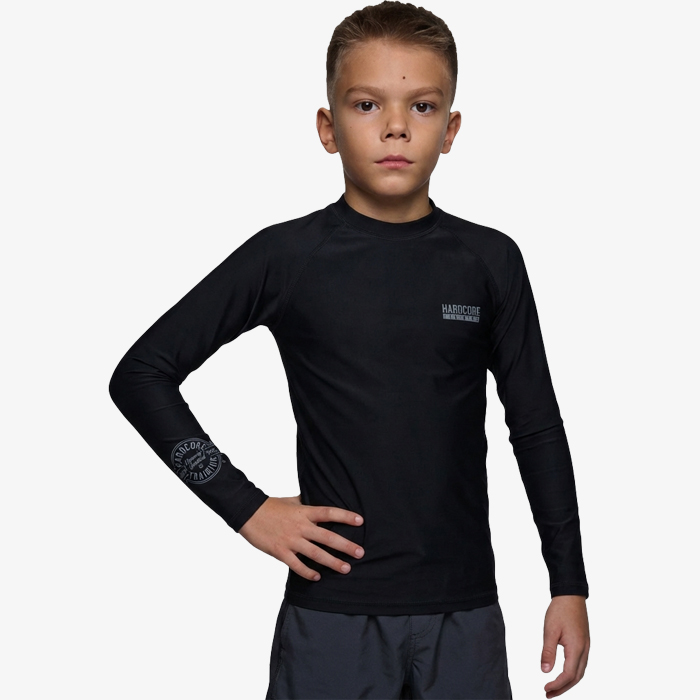 Детский рашгард Hardcore Training Black Shadow - фото 1