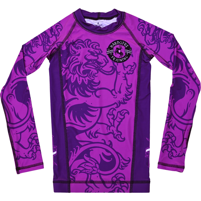 Детский рашгард Hardcore Training Heraldry Magenta LS - фото 2