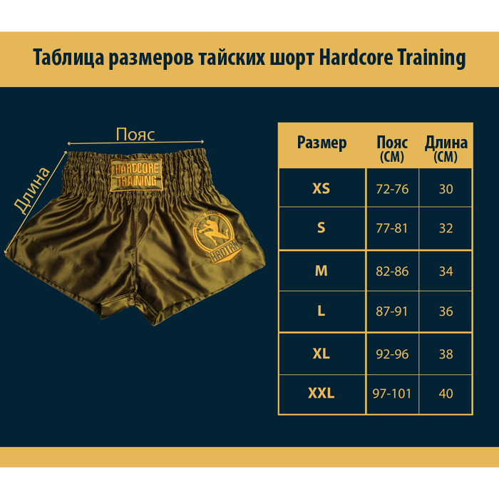 Тайские шорты Hardcore Training Base 2.0 Dark Blue - фото 8
