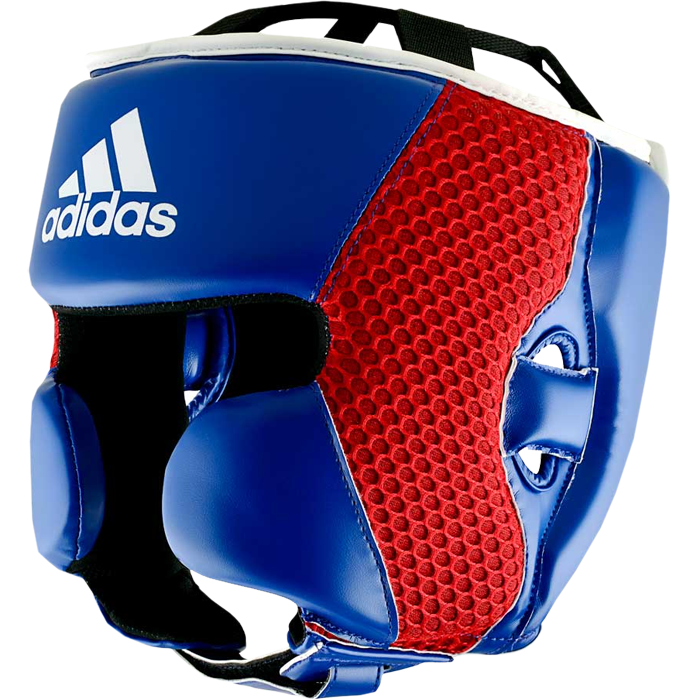 Боксёрский шлем Adidas Hybrid 150 Blue/Red - фото 1