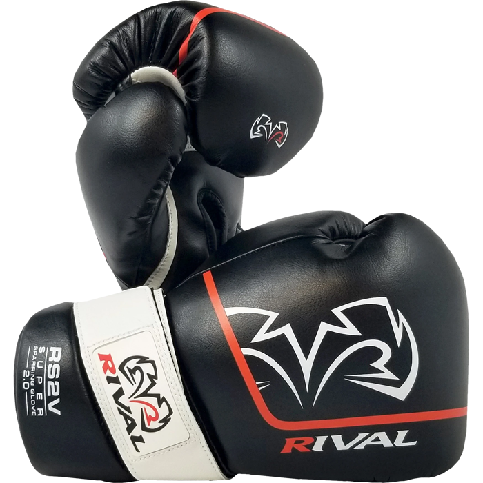 Боксерские перчатки для спарринга Rival RS2V Black - фото 1
