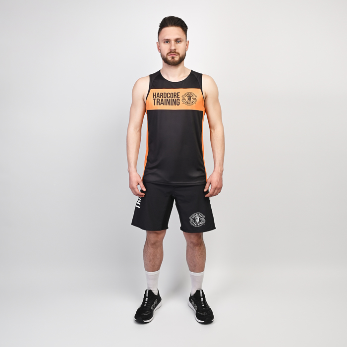Тренировочная майка Hardcore Training Black/Orange - фото 2