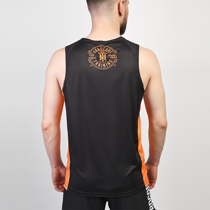 Тренировочная майка Hardcore Training Black/Orange - фото 5