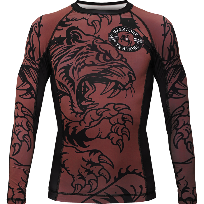 Рашгард Hardcore Training Heraldry Brown LS - фото 1