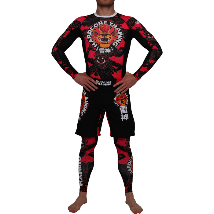 Шорты Hardcore Training Raijin Black/Red - фото 5