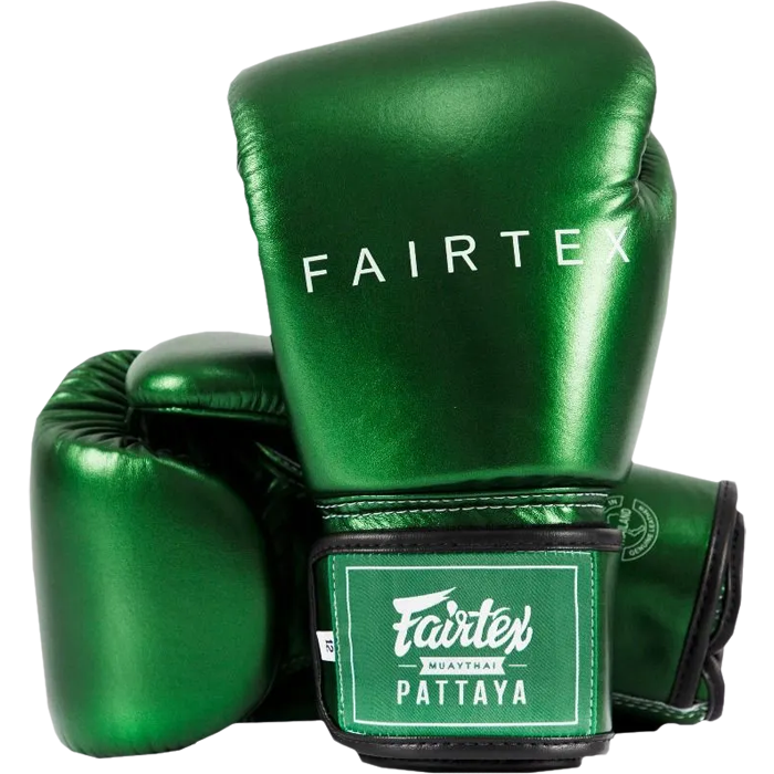 Боксерские перчатки Fairtex BGV22 Metallic Green - фото 1