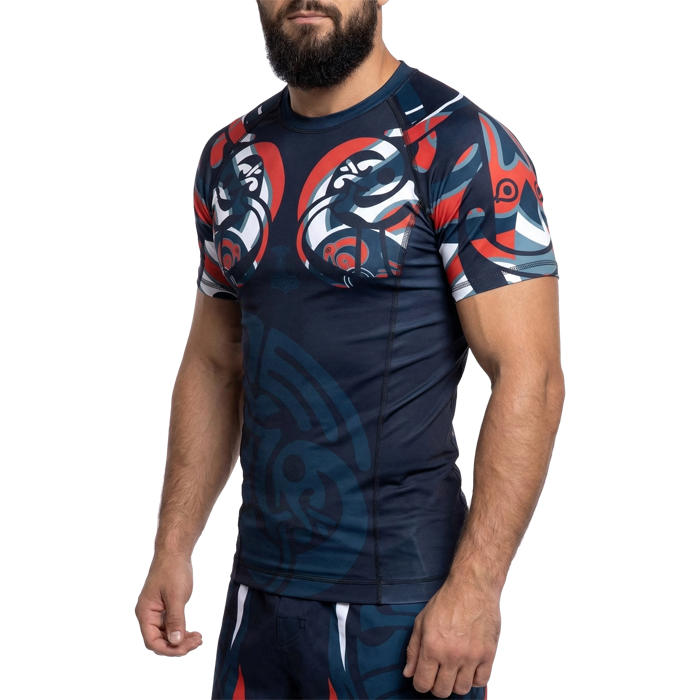 Рашгард Hardcore Training Nordic Pattern Black Russian SS - фото 1