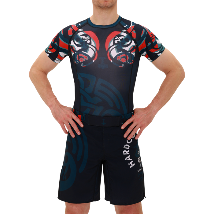 Рашгард Hardcore Training Nordic Pattern Black Russian SS - фото 4