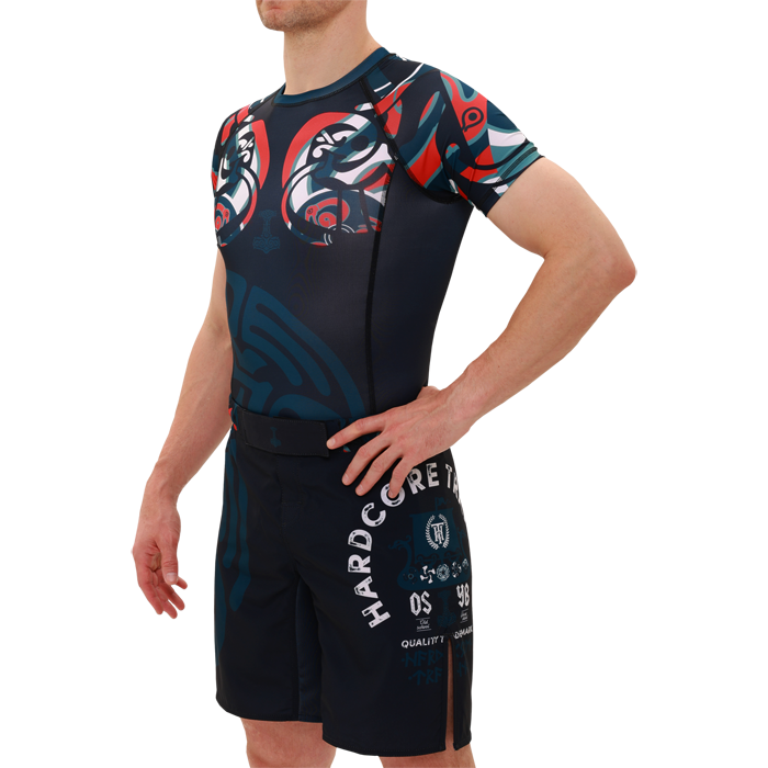 Рашгард Hardcore Training Nordic Pattern Black Russian SS - фото 5