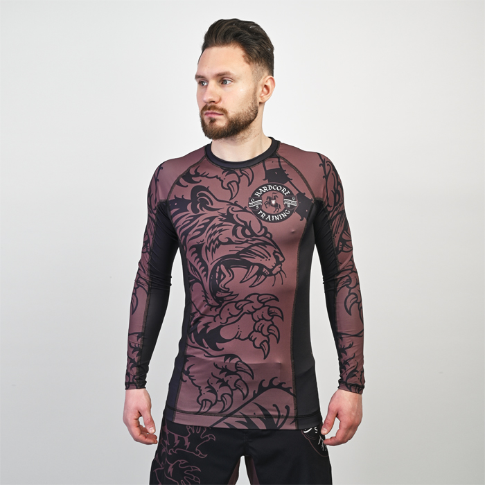 Рашгард Hardcore Training Heraldry Brown LS - фото 2