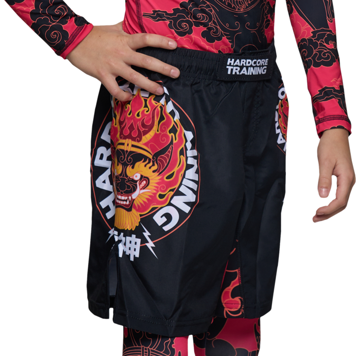 Детские шорты Hardcore Training Raijin Black/Red - фото 1