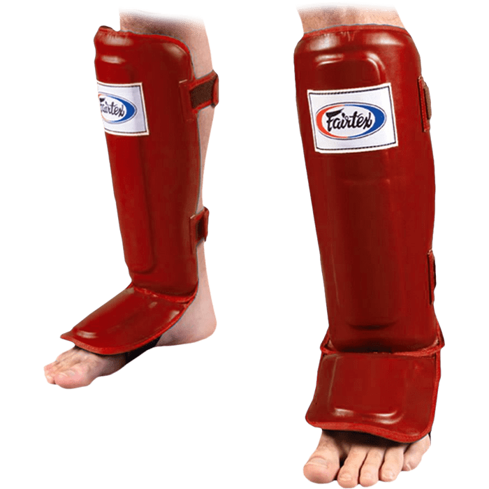 Шингарды (накладки на ноги) для ММА и тайского бокса Fairtex SP3 Red - фото 1