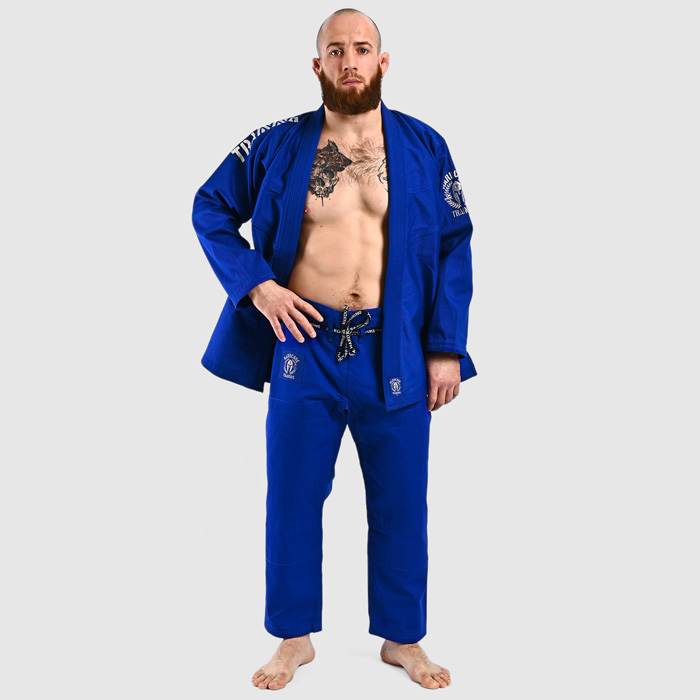 Кимоно для БЖЖ Hardcore Training Helmet Blue - фото 7