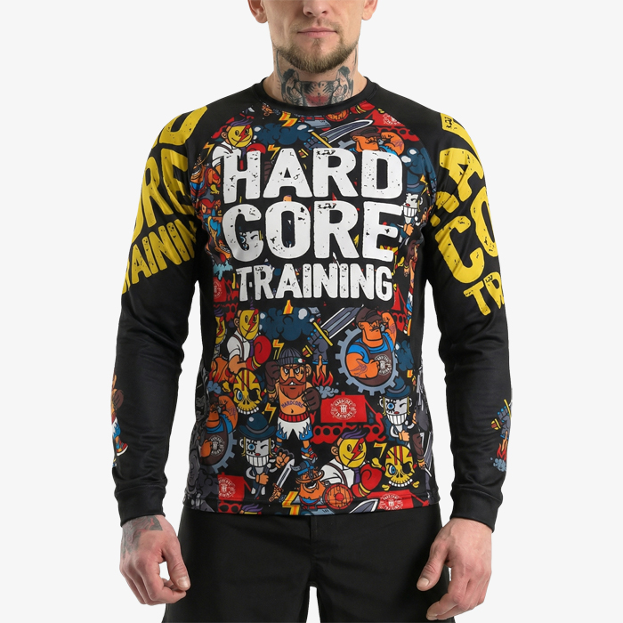 Тренировочный лонгслив Hardcore Training Doodles - фото 1