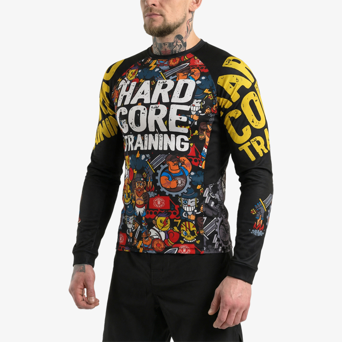 Тренировочный лонгслив Hardcore Training Doodles - фото 2
