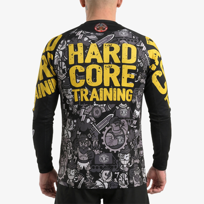 Тренировочный лонгслив Hardcore Training Doodles - фото 3