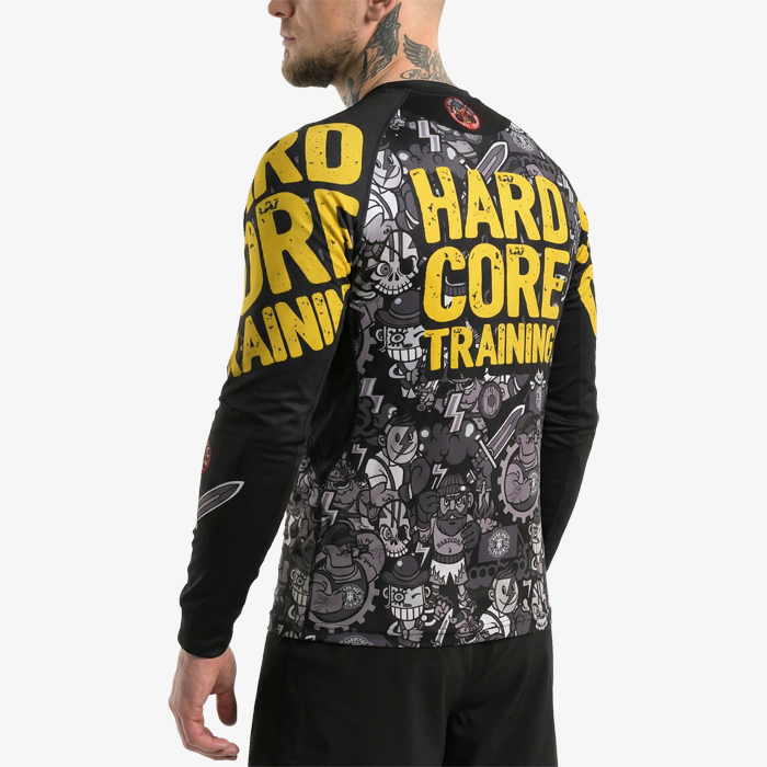 Тренировочный лонгслив Hardcore Training Doodles - фото 4
