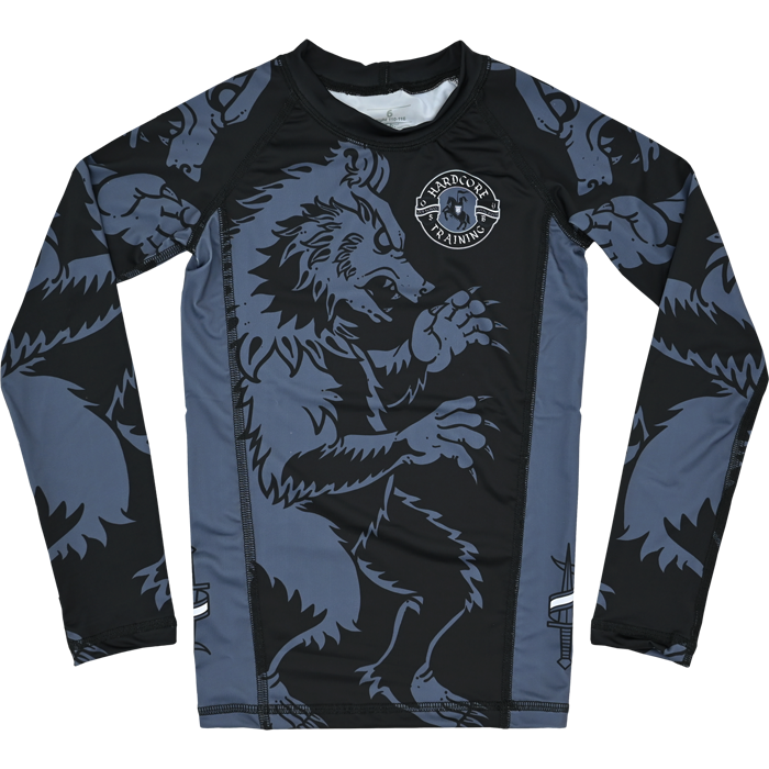 Детский рашгард Hardcore Training Heraldry Black LS - фото 1