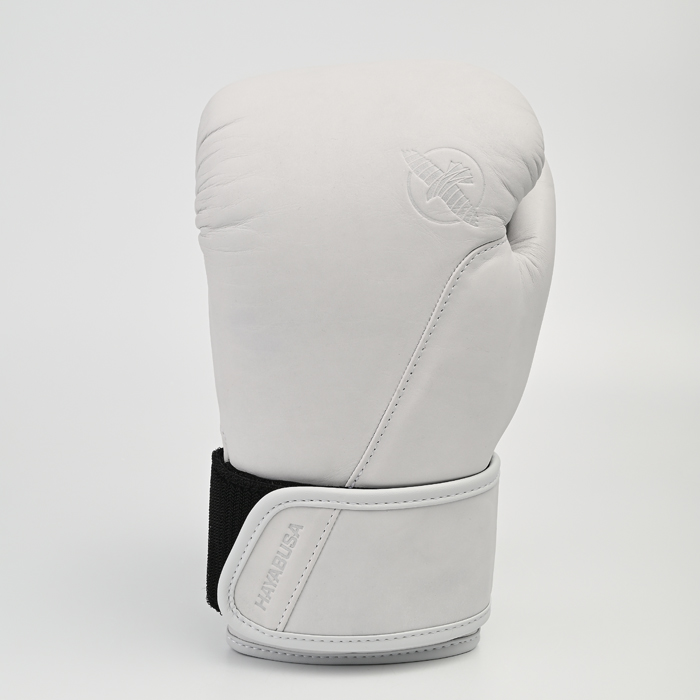Боксерские перчатки Hayabusa T360 Leather Boxing Gloves бело-серые - фото 3