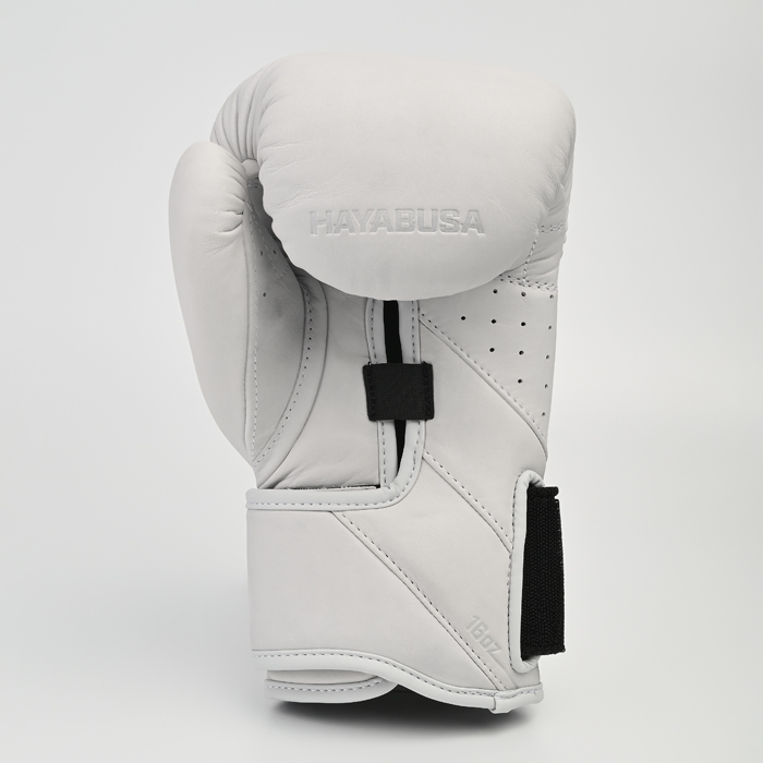 Боксерские перчатки Hayabusa T360 Leather Boxing Gloves бело-серые - фото 4