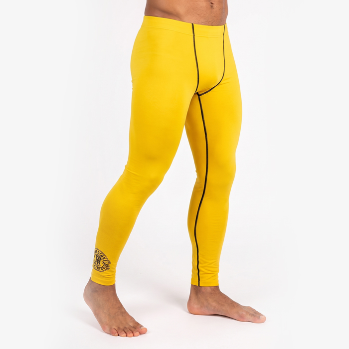 Компрессионные штаны Hardcore Training Perfect Yellow - фото 2