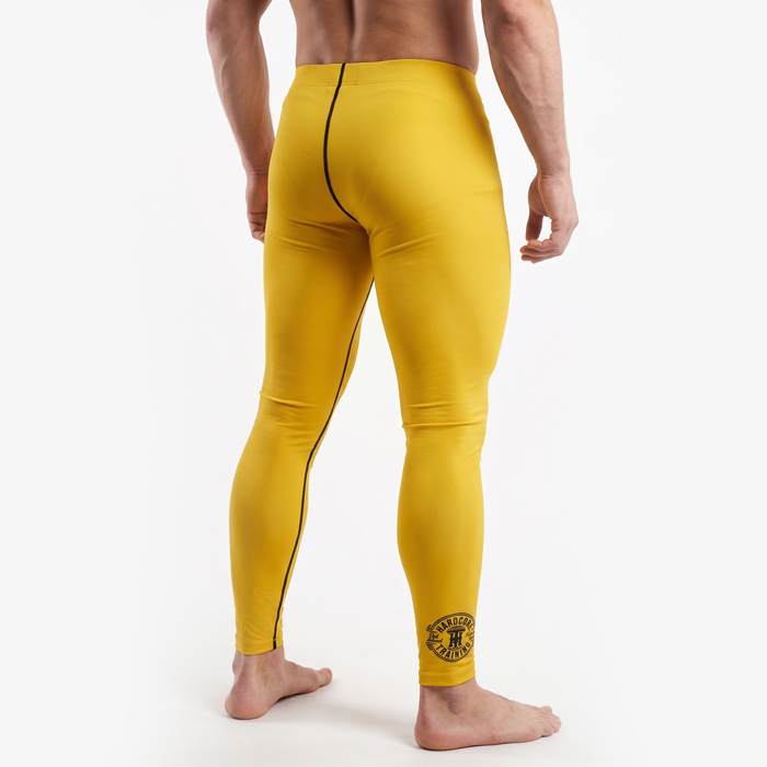 Компрессионные штаны Hardcore Training Perfect Yellow - фото 3