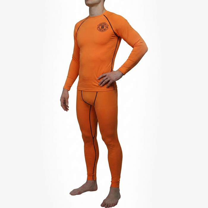 Компрессионные штаны Hardcore Training Perfect Orange - фото 4