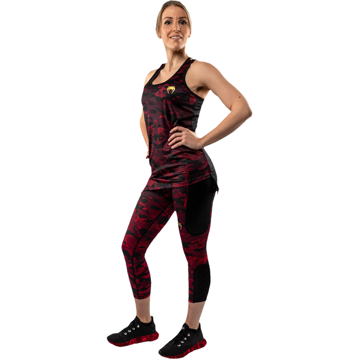 Женская тренировочная майка Venum Defender 2.0 Black/Red - фото 6