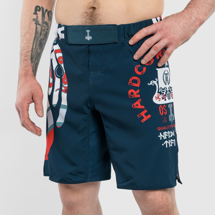 Шорты Hardcore Training Nordic Pattern Blue/White - фото 1
