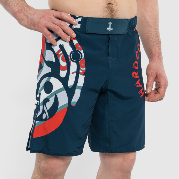 Шорты Hardcore Training Nordic Pattern Blue/White - фото 2