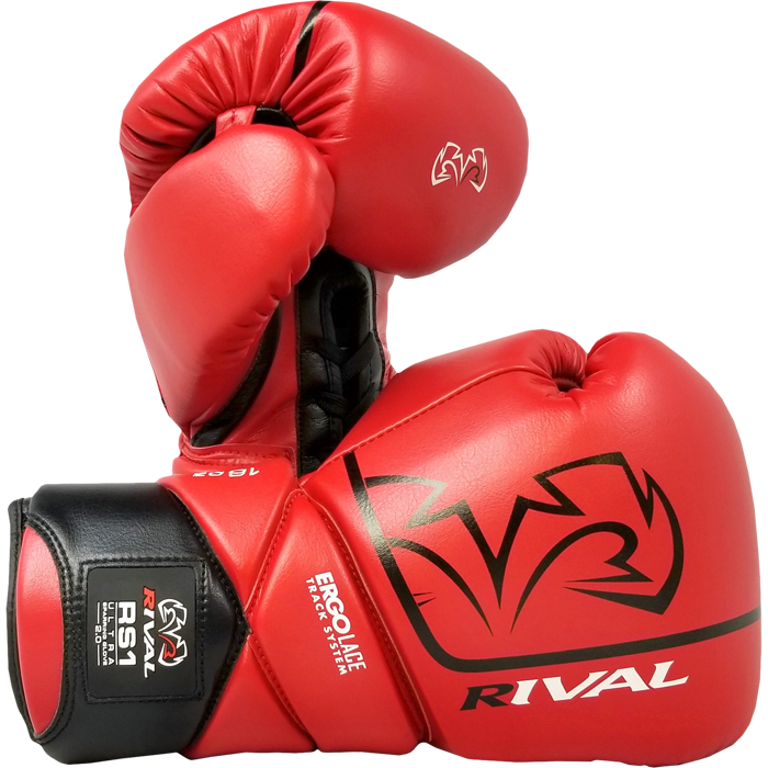 Боксерские перчатки Профессиональные спарринговые Rival RS1 Red - фото 1