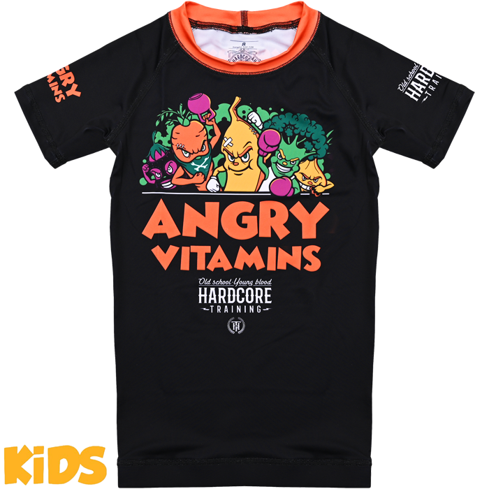Детский рашгард Hardcore Training Angry Vitamins 2.0 SS - фото 1