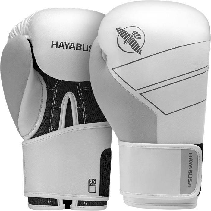 Боксерские перчатки Hayabusa S4 Leather Boxing Gloves White - фото 1