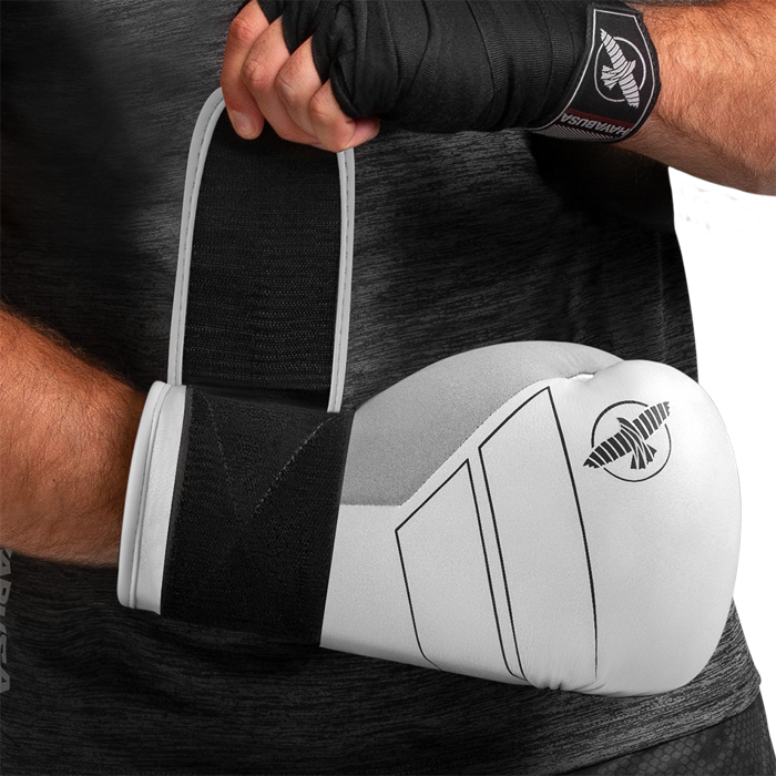 Боксерские перчатки Hayabusa S4 Leather Boxing Gloves White - фото 5