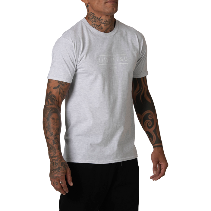 Футболка Gr1ps BJJ Ash Grey/White - фото 1
