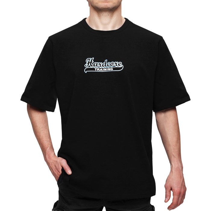 Футболка Hardcore Training Athletic Style Black Oversized Fit - фото 4