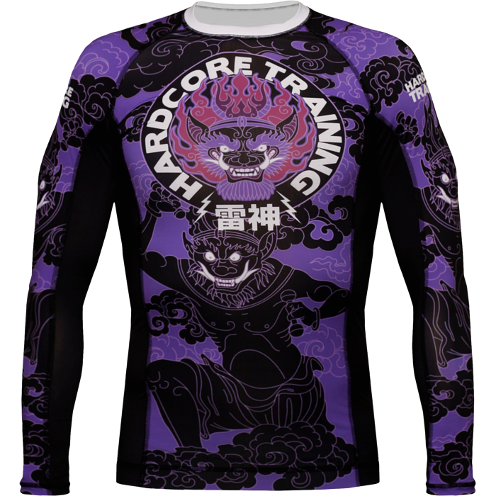 Рашгард Hardcore Training Raijin Black/Purple LS - фото 1