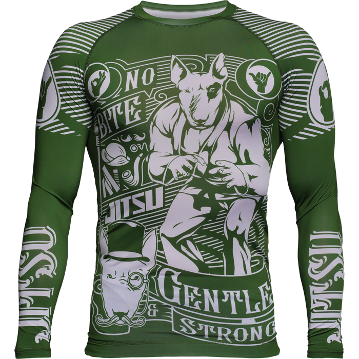 Рашгард Jitsu Gentle & Strong Green - фото 1