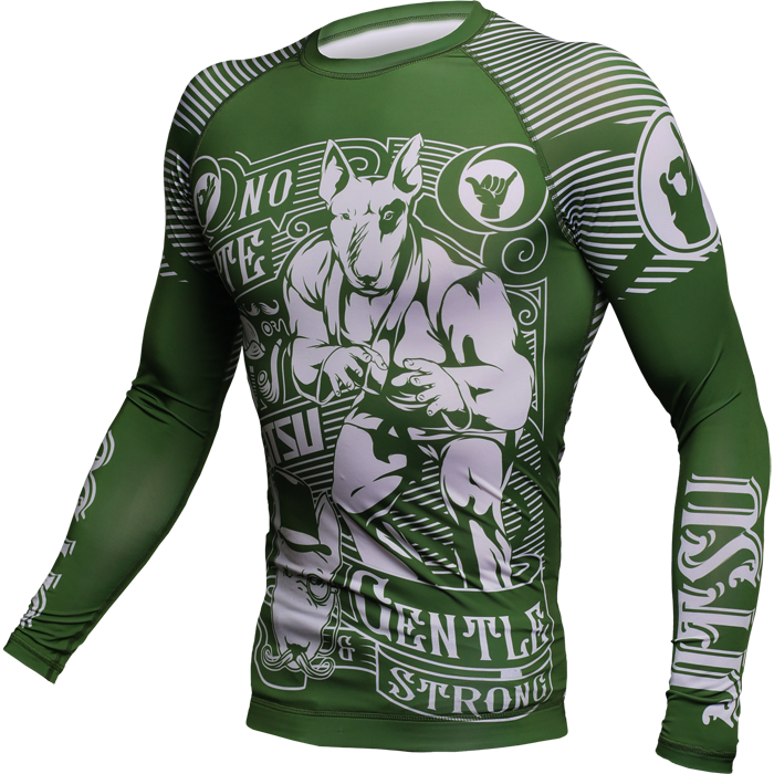 Рашгард Jitsu Gentle & Strong Green - фото 2