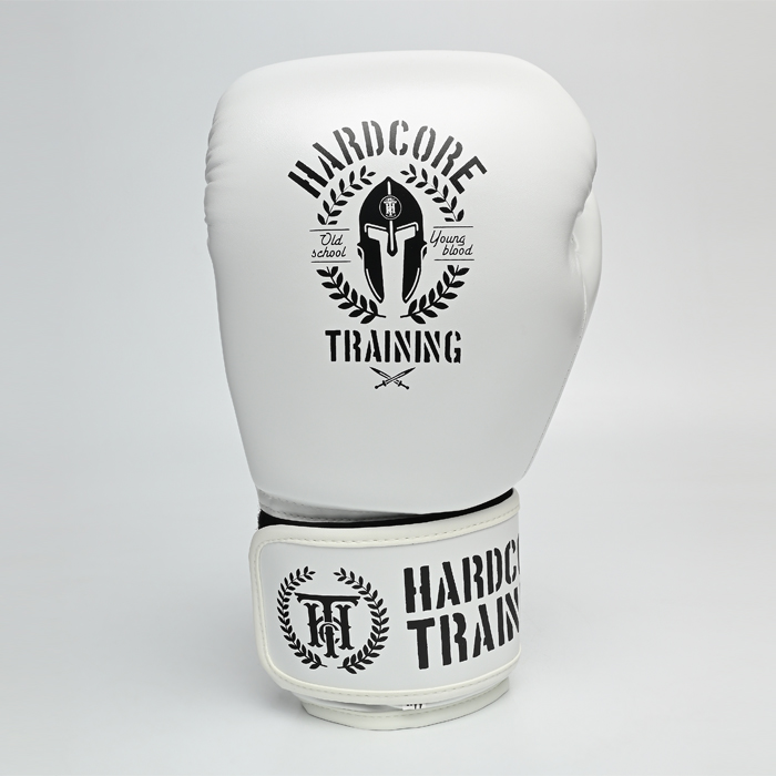 Боксерские перчатки Hardcore Training Helmet PU White - фото 4
