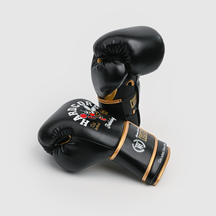 Боксерские перчатки Hardcore Training Fighting League Black PU - фото 3