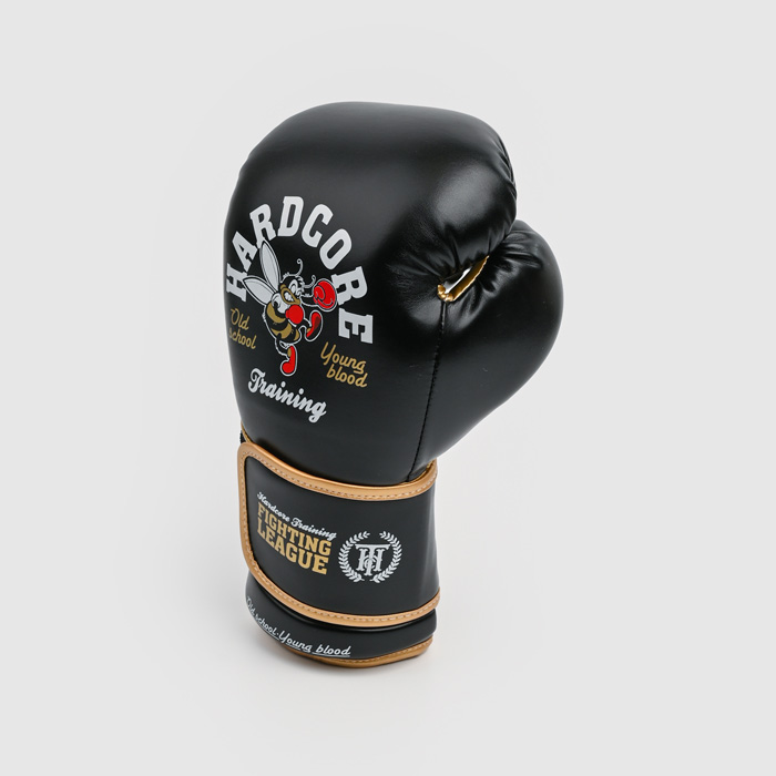 Боксерские перчатки Hardcore Training Fighting League Black PU - фото 4
