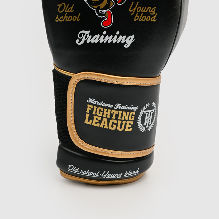 Боксерские перчатки Hardcore Training Fighting League Black PU - фото 7