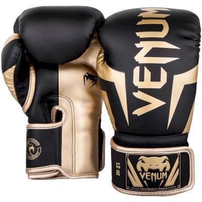 Боксерские Перчатки Venum Elite Black/Gold