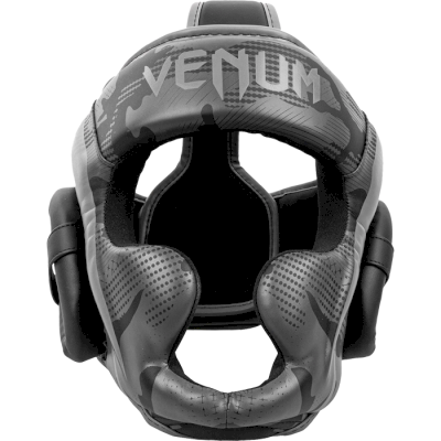 Боксерский шлем Venum Elite Black/Dark Camo - фото 1