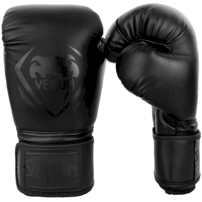 Боксерские перчатки Venum Contender Black/Black - фото 1
