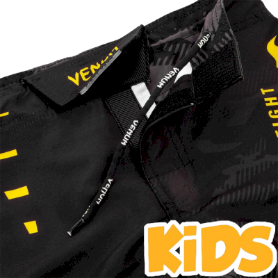 Детские ММА шорты Venum Okinawa 2.0 Black/Yellow - фото 2